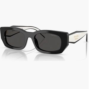 Prada Black Square Frame Sunglasses with Gray Gradient Lenses